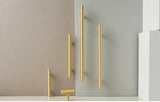 Aurevon Extended Brass T-Bar Handle – Luxury Long Cabinet Pull | Modern Furniture & Appliance Hardware