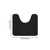 Veloura U-Shape Bathroom Mat – Ultra-Soft Non-Slip Toilet Rug | Quick-Dry Microfibre Comfort