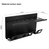 AeroVault Dyson Airwrap Wall Organiser – Stainless Steel Storage Rack | No-Drill Double-Layer Styling Holder