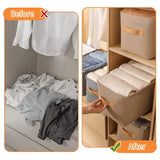 ClosetNest Foldable Clothing Organizer – Wardrobe Storage Organizer | Maximize Closet Space | Reinforced Fabric Storage Bin