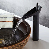 Veloura Cascade Heritage Basin Tap – Antique Waterfall Bathroom Mixer | Elegant Spa-Inspired Vanity Design