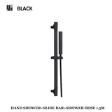 Elevare SlideRail Shower Set – Adjustable Stainless Steel Handheld Shower System | Modern Water-Saving Bathroom Upgrade