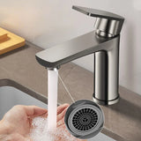 PureLine Basin Mixer Tap – Contemporary Stainless Steel Bathroom Faucet | Single Lever Hot & Cold Control
