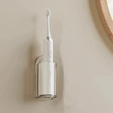 PureDock Toothbrush Holder – Adhesive Wall-Mounted Bathroom Organiser | No-Drill Electric & Manual Toothbrush Rack