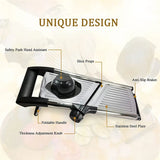 SliceCraft Precision Mandoline – Adjustable Stainless Steel Vegetable Slicer | Professional Food Prep Cutter