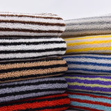 Veloura Stripe Jacquard Fleece Fabric – Ultra-Soft Lamb Fleece Textile | Premium Sewing & DIY Material