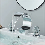 HeritageFlow LuxeSpread Bathroom Faucet – 8" Widespread Dual-Handle Vanity Mixer