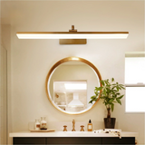 Aurelium Bronze LED Vanity Light – Waterproof Bathroom Mirror Wall Lamp with Warm Downlight Illumination