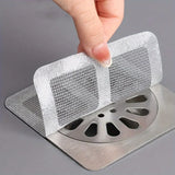 FlowShield Peel & Stick Drain Filters – Disposable Hair Catcher Protectors | Anti-Clog Shower & Sink Drain Covers