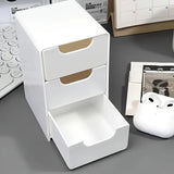 TidyTier 3-Drawer Desktop Organiser – Stack-Style Storage Unit | Compact Multi-Level Organisation | Portable Reusable Storage Box