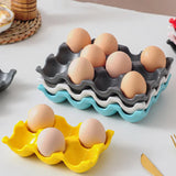 Céravie Ceramic Egg Storage Tray – Modern Refrigerator Egg Holder | Elegant Kitchen Organisation