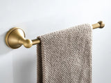 CopperVale Vintage Bathroom Hardware Set – Antique Brass Wall-Mounted 3-Piece Bathroom Accessory Collection