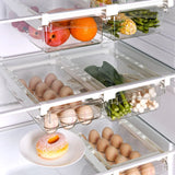ClearNest Fridge Storage Drawer – Transparent Under-Shelf Refrigerator Organiser | Space-Saving Food Container