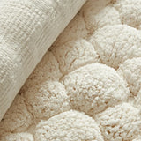 Veloura Ivory Cotton Bath Mat Set – Luxury 2-Piece Bathroom Rug Collection | Soft Absorbent Comfort