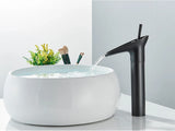 Beaumont Cascade Basin Mixer Tap – Antique Brass Waterfall Faucet | Vintage Single Lever Bathroom Tap