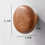 Scandinavian Pebble Wood Hooks – Minimalist No-Drill Coat & Door Hangers | Modern Home Organisation