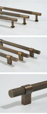 Château Verne Brass Cabinet Handles – Vintage European Furniture Pulls | Luxury Bronze Hardware