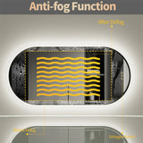 Velaris Oval LED Vanity Mirror – Anti-Fog Illuminated Bathroom Mirror with Aluminium Frame