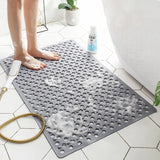 HydroGrip Square Shower Mat – Non-Slip Quick-Drain Bath Mat | Comfort Massage Surface