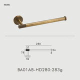 Kensington Heritage Bathroom Hardware Set – Antique Bronze Brass Accessories | Luxury Knurled Towel Rail &amp; Toilet Roll Holder Collection