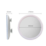 LumiVue DetailGlow 10X LED Makeup Mirror – Portable Magnifying Vanity Mirror with Suction Mount & Natural Light