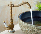 Bellmont Aurelia Swivel Basin Mixer – Vintage Gold Bathroom & Kitchen Tap | 360° Rotating Spout