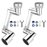 FlexFlow 1080 Swivel Tap Extender – Universal Dual Spray Faucet Attachment | Multi-Angle Water Saving Arm