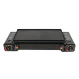 CampChef Duo 2-Burner Camping Stove – 2.5kW Butane/LPG Gas Cooker | Piezo Ignition | Griddle Tray & Carry Case