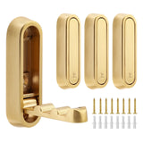 Valmere Folding Wall Hooks – Zinc Alloy Space-Saving Hook Set | Modern Multi-Purpose Hanging Solution