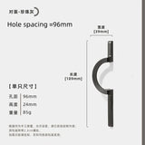 ImperialCurve Round Cabinet Handle – Polished Zinc Alloy Furniture Pull | Modern Oriental Drawer & Wardrobe Hardware