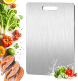 TitanEdge Reversible Cutting Board – 316 Stainless Steel Chopping Surface with Titanium Finish | Hygienic Kitchen Prep Board