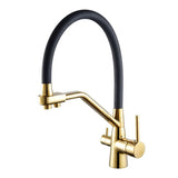 PureStream 3-Way Kitchen Mixer Tap – Filtered Water Faucet | 360° Swivel Hot & Cold Sink Mixer