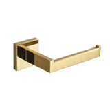 Veloura Luxe Gold Toilet Roll Holder – 304 Stainless Steel Bathroom Wall Mount | Rustproof Modern Tissue Dispenser