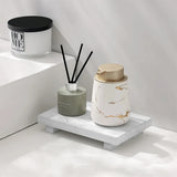 RustiTray Decorative Wooden Tray Stand – Rustic Farmhouse Organizer for Bathroom, Kitchen & Vanity