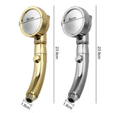 AquaFlex 360 Handheld Shower Head – 3 Spray Modes, Rotating Chrome Design & Water-Saving Performance