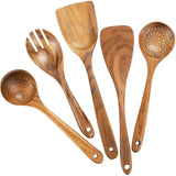 HearthCraft Wooden Utensil Collection – Luxury Cooking Tool Set with Wooden Storage Holder | Eco-Friendly Kitchen Essentials