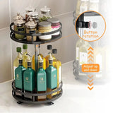 SpinVault Rotating Spice Organiser – 360° Kitchen Storage Carousel | Non-Slip Countertop Rack