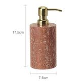 Aurello Red Travertine Bathroom Accessories Collection – Natural Stone Spa Luxury | Vintage Bathroom Décor
