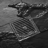 PureFlow Square Shower Drain – Brushed 304 Stainless Steel Floor Waste | Anti-Odour Bathroom Drain Cover