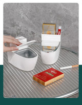 AeroVault Wall Ash Holder – Compact Bathroom & Office Ashtray | Modern Space-Saving Smoke Bin
