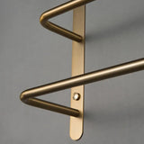 CopperLine Compact Towel Rail with Hook – Chrome Copper Wall Holder | Space-Saving Luxury Bathroom Storage