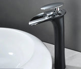 ArcticCascade Basin Mixer – White Waterfall Bathroom Faucet | Contemporary Single Lever Sink Tap