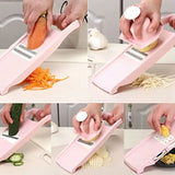 PrepGlide Multi-Cut Slicer – Handheld Vegetable & Fruit Cutter | Stainless Steel Kitchen Prep Tool