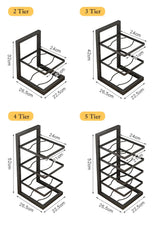 StackForge Adjustable Pan Organiser – Multi-Tier Cookware Storage Rack | Space-Saving Kitchen Holder