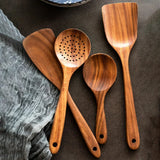 HearthCraft Wooden Utensil Collection – Luxury Cooking Tool Set with Wooden Storage Holder | Eco-Friendly Kitchen Essentials
