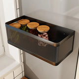SideVault Magnetic Fridge Organiser – Metal Kitchen Storage Shelf | No-Drill Space Saver