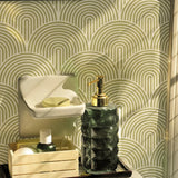 ArtTiles 10-Piece Abstract Matte Tile Sticker Set – Waterproof Peel-and-Stick Vinyl Décor for Kitchen & Bathroom