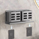 AeroSlim Bathroom Storage Shelf – Drill-Free Aluminium Organiser | Toothbrush & Razor Wall Holder