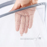 Eloria FlexiStore Foldable Hanging Laundry Basket – Breathable Cotton Mesh Clothes Organiser | Space-Saving Door & Wall-Mounted Laundry Storage Bag