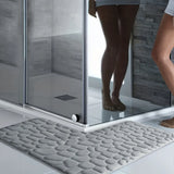 Veloura Haven L-Shaped Bath Rug – Ultra-Soft Absorbent Bathroom Mat | Non-Slip Corner Floor Runner